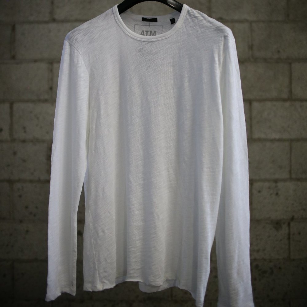 ATM Anthony Thomas Melillo slub knit destroyed T